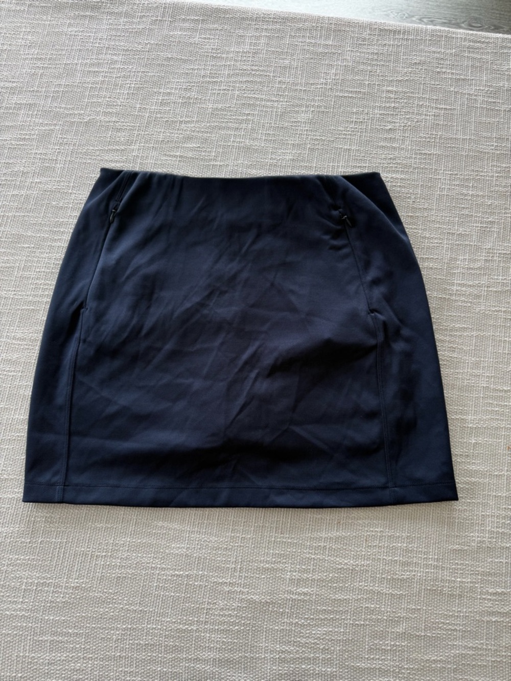 Tory Burch Navy Zip-Pocket Golf Skort